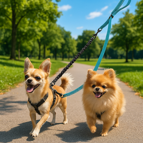 longe-chien-doubledog-bleu